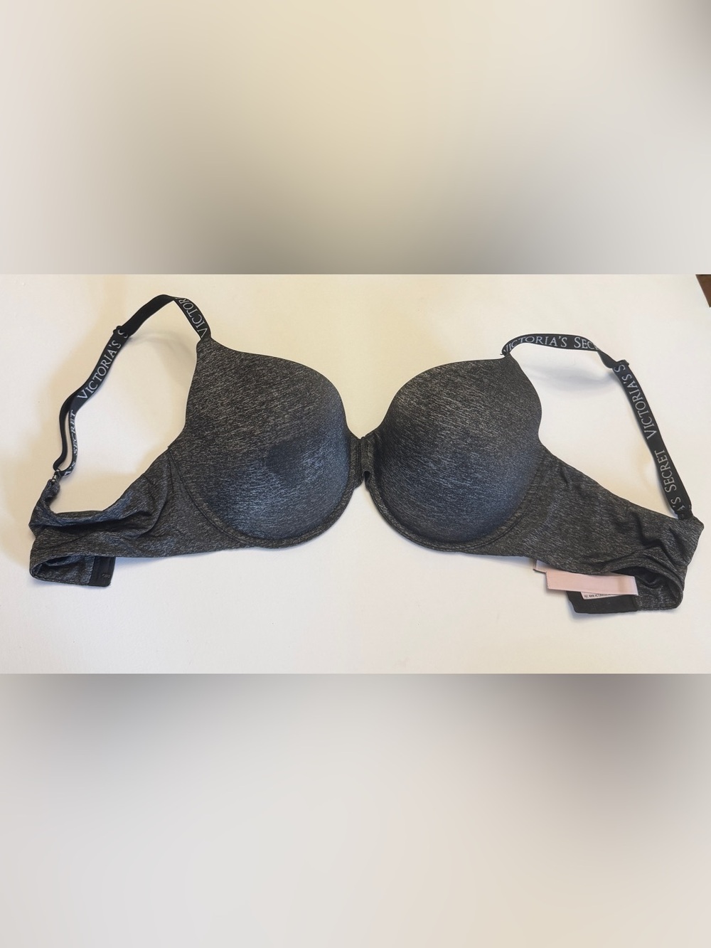 Victoria's Secret Heathered Dark Gray T-Shirt Bra